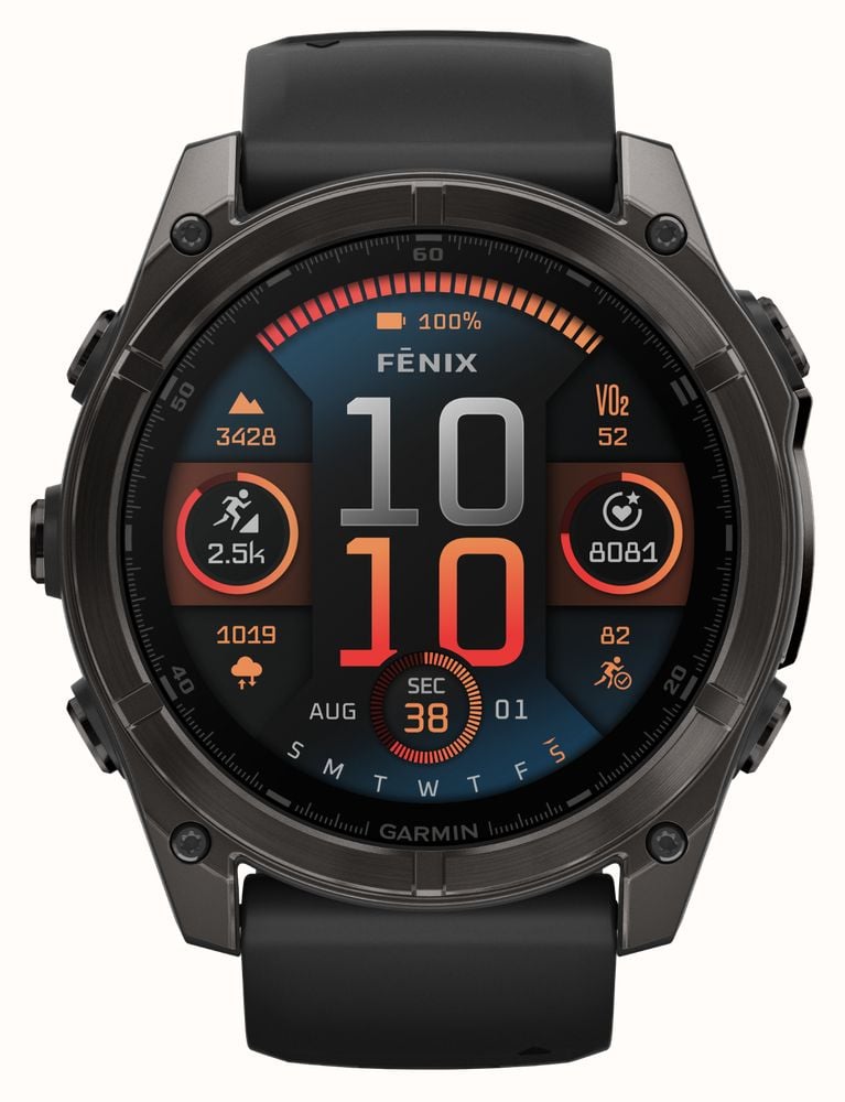 Garmin Fenix 8 51mm AMOLED Sapphire Premium Multisport GPS Smartwatch ...