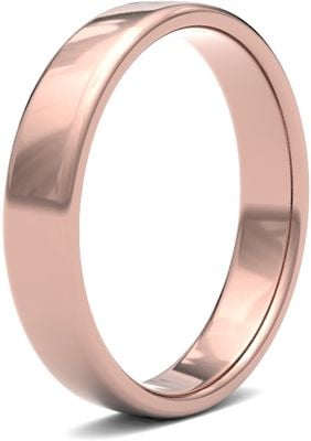 James Moore Wedding Rings | 9ct Rose Gold | 4mm | Light | Soft Court | AG_4GLS-9R