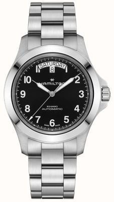 Hamilton Khaki Field King Day-Date Auto (40mm) Black Sunray Dial / Stainless Steel Bracelet H64475131