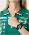 Aston Martin Aramco Formula One™ Team PDK W Quartz (40mm) Podium Green Dial / Black Silicone Strap Watch MTFK1F502 - alternate view 5
