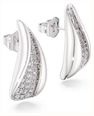 Swarovski Swarovski Classica drop earrings, Round cut, White, Sterling silver 5745016 - alternate view 2