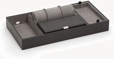 WOLF Howard Black Valet Tray With Roll 465103