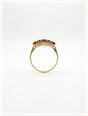 James Moore & Co Pre-Owned 7 Garnet Stone 18ct Yellow Gold Half Hoop Ring J74261 - alternate view 3