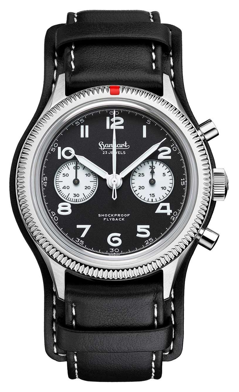 Hanhart H721.211-7010 417 ES Flyback Reverse Panda (42mm) Watch