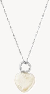 ChloBo Tiny Twisted Rope Chain Lucky Pearl Necklace - 925 Sterling Silver SNTRCHP