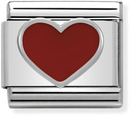 Nomination Classic Heart Sterling Silver & Steel Enamel Charm 330202/17