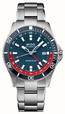 Mido Ocean Star GMT Automatic Special Edition (44mm) Blue Dial / Stainless Steel Bracelet Watch M0266291104100