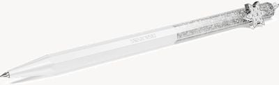 Swarovski Crystalline Ballpoint Pen, Octagon Shape, Snowflake, White, 5696718