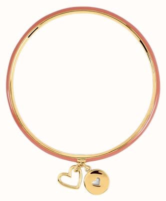 Radley Jewellery Heart Street Pale Pink Heart Gold Plated Bangle RYJ3624S