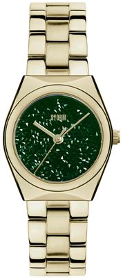 STORM Women's AZALYN GOLD GREEN (30mm) Green Dial / Gold-Tone Stainless Steel Bracelet 47547/GD/GN