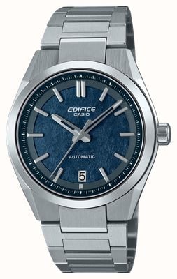 Casio EFK-100 Series Mechanical (39mm) Blue Electroforming Dial / Stainless Steel Bracelet EFK-100D-2AER