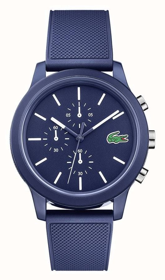 Lacoste 12.12 Men s Blue Silicone Strap Blue Dial 2010970 First Class Watches