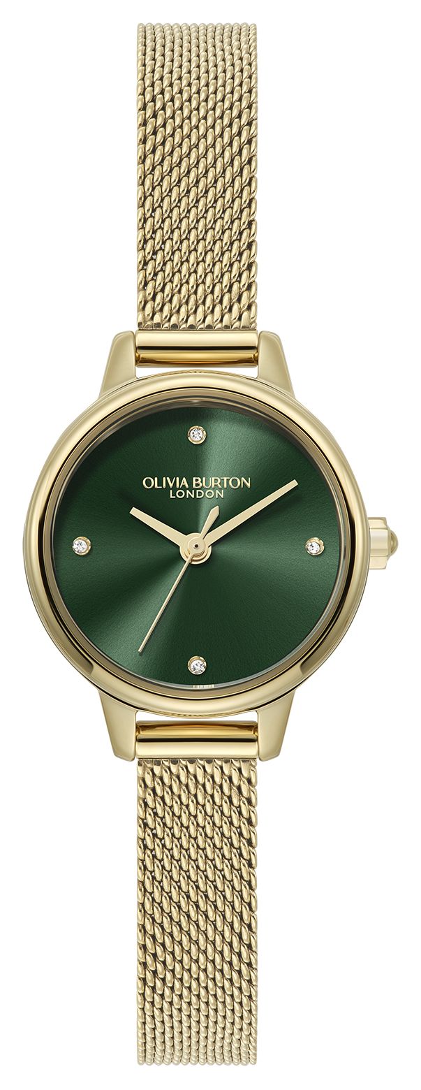 Olivia Burton 24000246 Mini Classic (23mm) Green Dial / Gold Watch