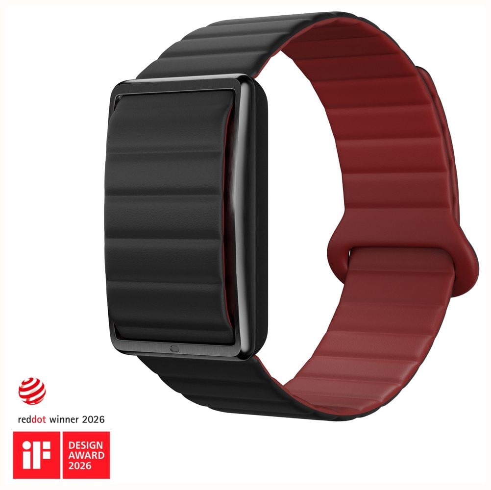 Polar Loop Black Cherry Magnetic Silicone - Screen-Free Wearable Health Band & Fitness Tracker Watch 920121267 - alternate view 2