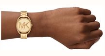 Michael Kors Leia Women's Gold Tone Dial Gold Tone Stainless Steel Bracelet MK7677 - alternate view 3
