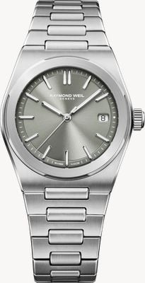 Raymond Weil A.R.T. Date Automatic (38mm) Sage Grey Sunray-Brushed Dial / Stainless Steel Bracelet 1000-ST-52001