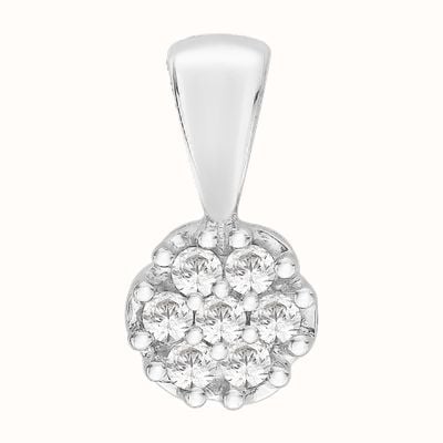 Perfection Crystals Seven Stone Round Cluster Pendant (0.25ct) P3185-SK