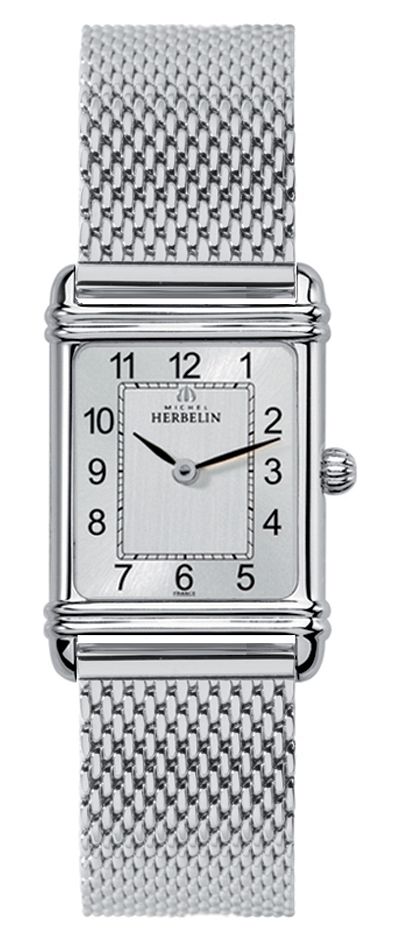 Herbelin 17478/22BM Art Deco Milanese Mesh Bracelet Watch