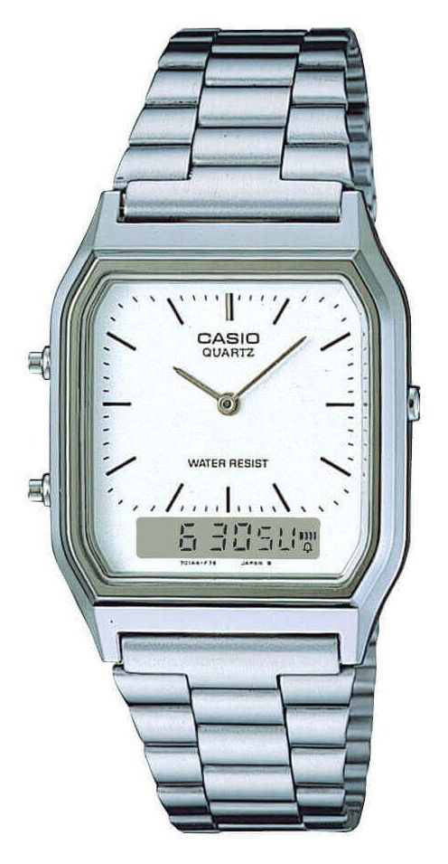 Casio AQ-230A-7DMQYES Vintage Dual-Display (29.8mm) White Watch