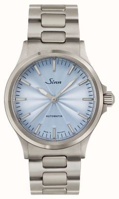 Sinn 556 Limited Edition 'One of 300' (38.5mm) Ice Blue Guilloché Dial / Stainless Steel H-Link Bracelet 556.0121 H-LINK