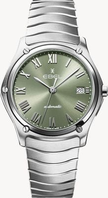 EBEL Sport Classic Automatic (37mm) Green Sunray Dial / Stainless Steel Bracelet 1216652
