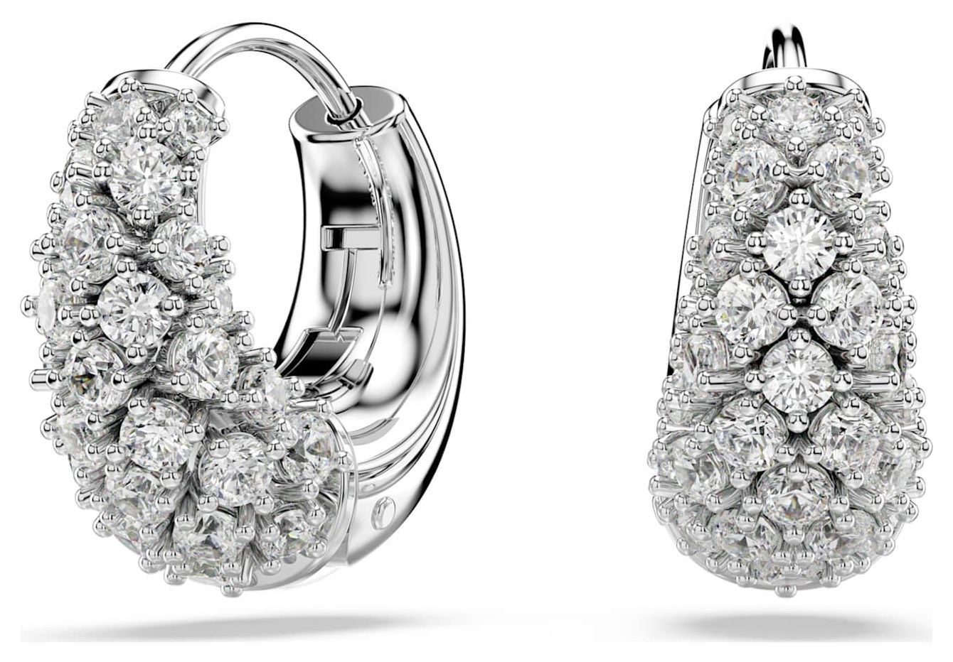 Swarovski 5732282 Sublima Earrings, White, Rhodium Plated Jewellery