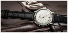 Orient Men's White Dial Automatic Black Leather Strap RA-BB0103S30B - alternate view 5