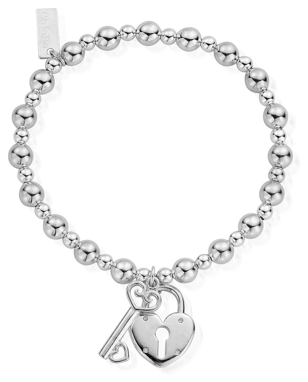 ChloBo SBMSB923 Women's | Small Ball Lock And Key | Bracelet Jewellery