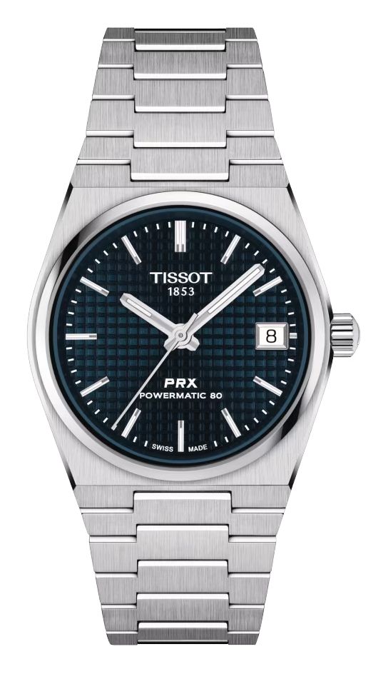 Photos - Wrist Watch TISSOT T1372071104100 PRX Powermatic 80 Blue Dial / Watch Silver,Blue T1372071104100 (35mm)