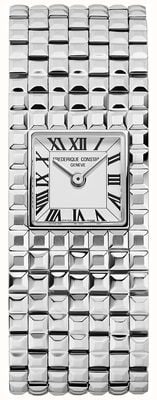 Frederique Constant Classics Manchette (25.7mm) White Dial / Stainless Steel Bracelet FC-200WR1MC6B