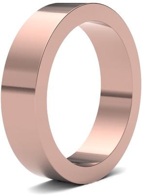 James Moore Wedding Ring  | 18ct Rose Gold | 5mm | Heavy | Size Flat | AG_5GHF-18R AG_5GHF-18R