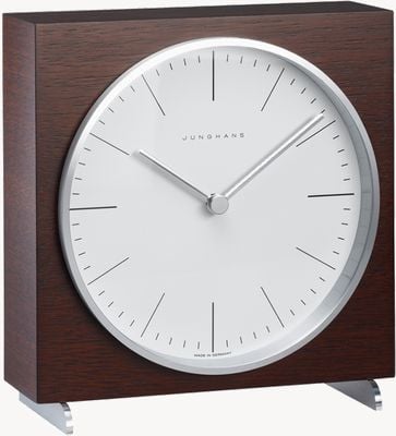 Junghans Max Bill Quartz Table Clock Brown 363/2211.00