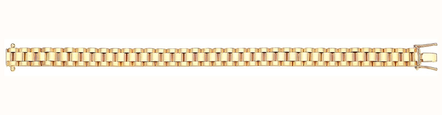 James Moore TH Women's 9ct Yellow Gold 8mm Watch-Style Bracelet BR261