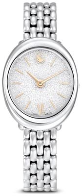 Swarovski Imber Oval (30mm) Silver Crystalline Dial / Stainless Steel Bracelet 5717590