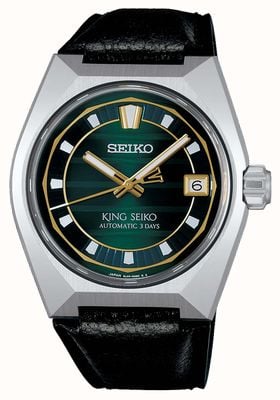 Seiko King Seiko VANAC ‘Tokyo Horizon’ in Urban Greenery (41mm) Green Dial / Black Leather Strap SLA095J1
