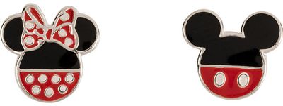 Disney Sterling Silver Mickey and Minnie Earrings E906665SL.PA