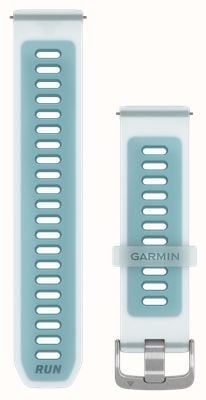 Garmin Quick Release Bands (22mm) Translucent White/Turquoise Silicone with Silver Hardware - Strap Only 010-11251-AU