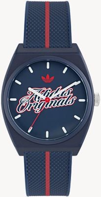 Adidas PROJECT TWO (38mm) Dark Blue Dial / Dark Blue Rubber Strap AOST26030