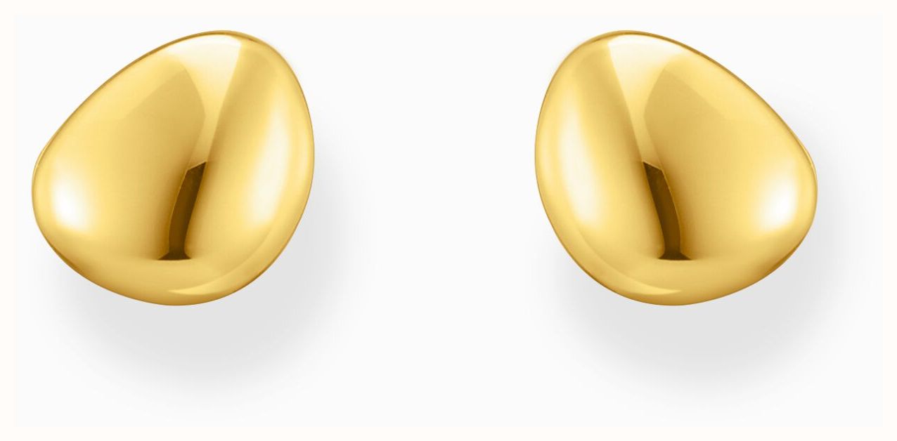 Orecchini Uomo A Teschio Thomas Sabo, Argento 925 Placcato Oro 750, 7,5x5 Mm, Senza Pietre