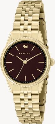 Radley Women's (28mm) Dark Purple Dial / Gold-Tone Stainless Steel Bracelet RY4644