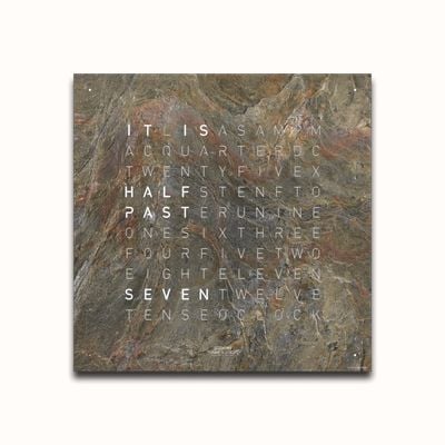 QLOCKTWO EARTH 45 CREATOR'S EDITION GLINTSCAPE (English) - White Lacquered QT4ENGS-UK