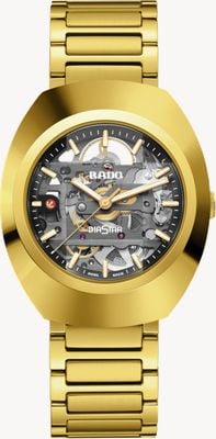 RADO Diastar Original Skeleton (38mm) Skeleton Dial / Gold-Tone Stainless Steel Bracelet R12164153