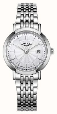 Rotary Dress Quartz (27mm) White Guilloché Dial / Stainless Steel Bracelet LB05420/02