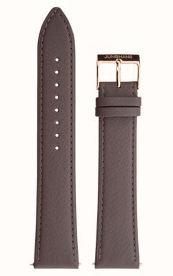 Junghans Strap Only Light Brown Leather Strap With PVD-coated Buckle 420506816