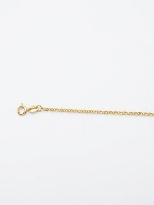 9ct Yellow Gold Solid Diamond Cut 18" 1.65mm Round Belcher C SRBD-165-9Y-18