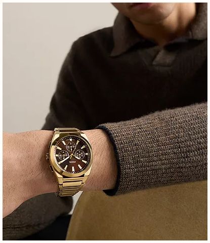 Fossil Everett 44 mm Chronograph Gold-Tone Stainless Steel Watch FS6184 - alternate view 2