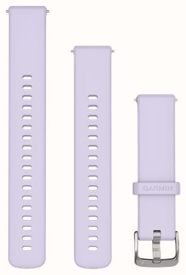 Garmin Quick Release Bands (18mm) Periwinkle Silicone with Silver Hardware - Strap Only 010-13406-01