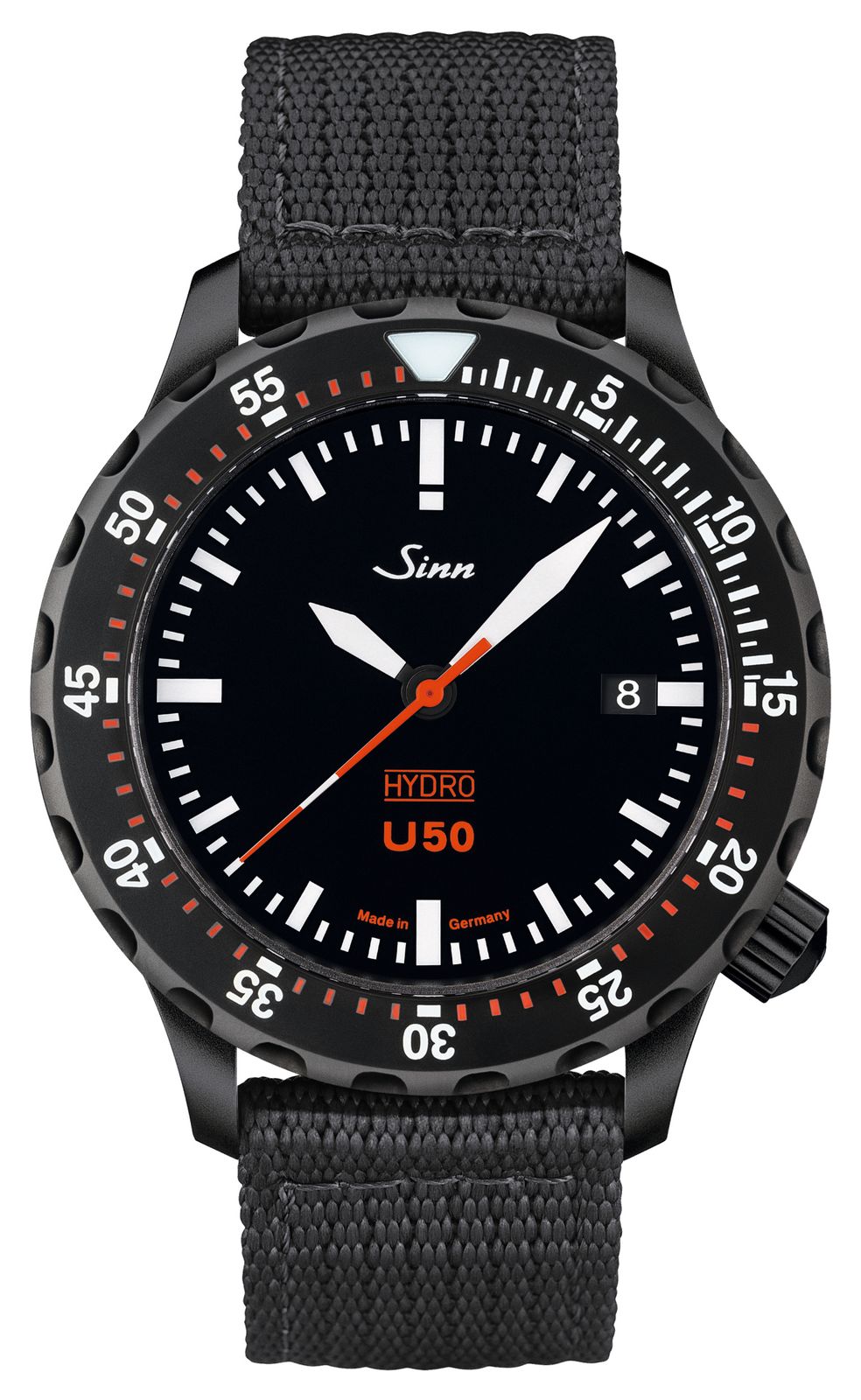 Sinn 1051.020 BLACK TEXTILE U50 HYDRO S 5000m (41mm) Black Watch