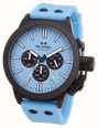 TW Steel Canteen Quartz Chronograph (45mm) Light Blue Dial / Light Blue Silicone Strap Watch CS129 - alternate view 2