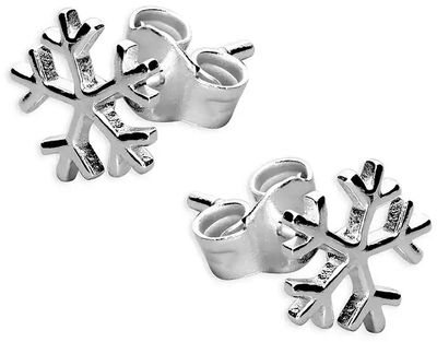 CME Leicester Limited Sterling Silver Small Snowflake Stud H2813